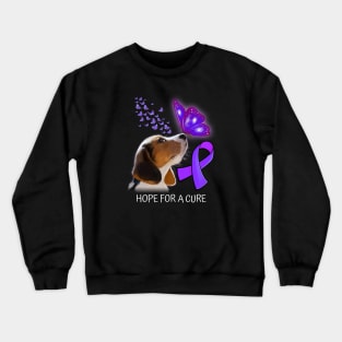 Hope For A Cure Cancer Crewneck Sweatshirt